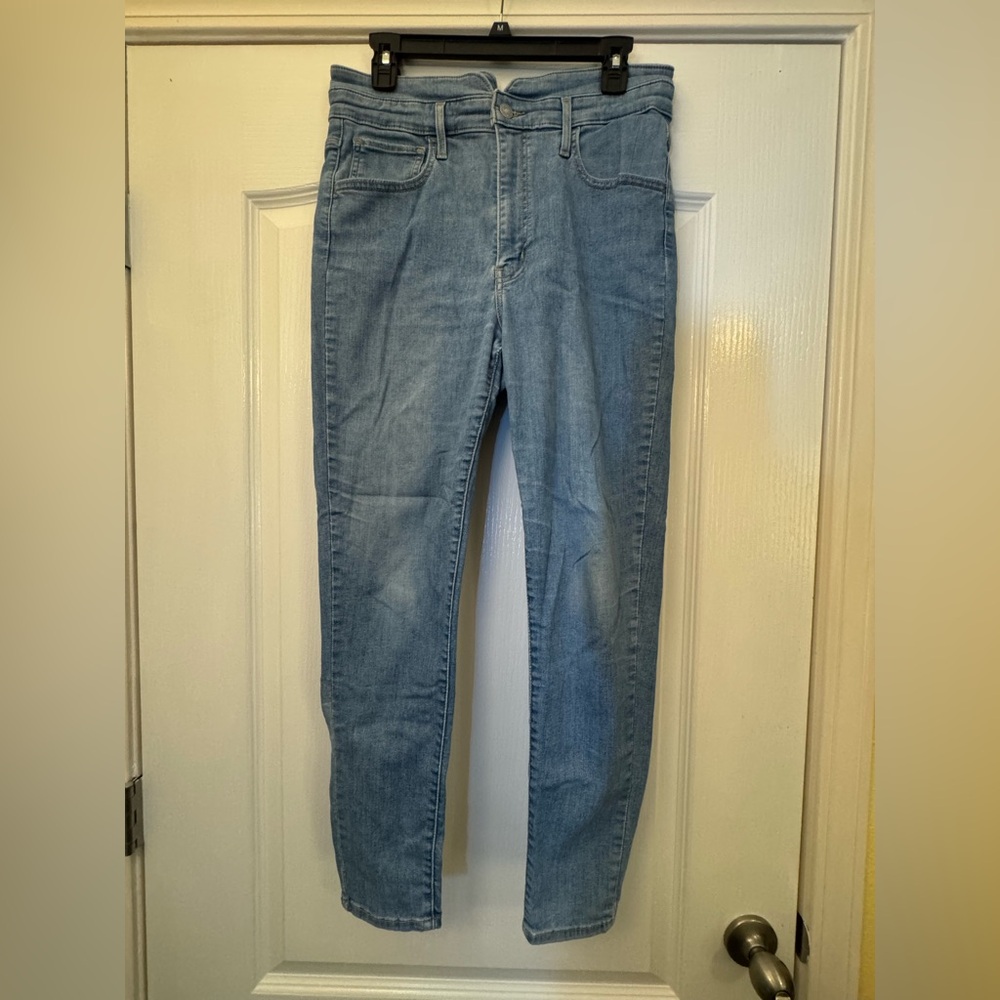 Levi's Mile High Super Skinny Jeans in Light Blue